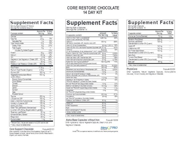 Core Restore 14-Day Kit (Chocolate)