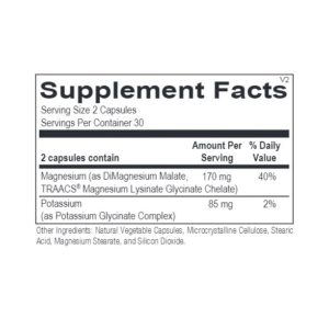 Reacted Magnesium & Potassium